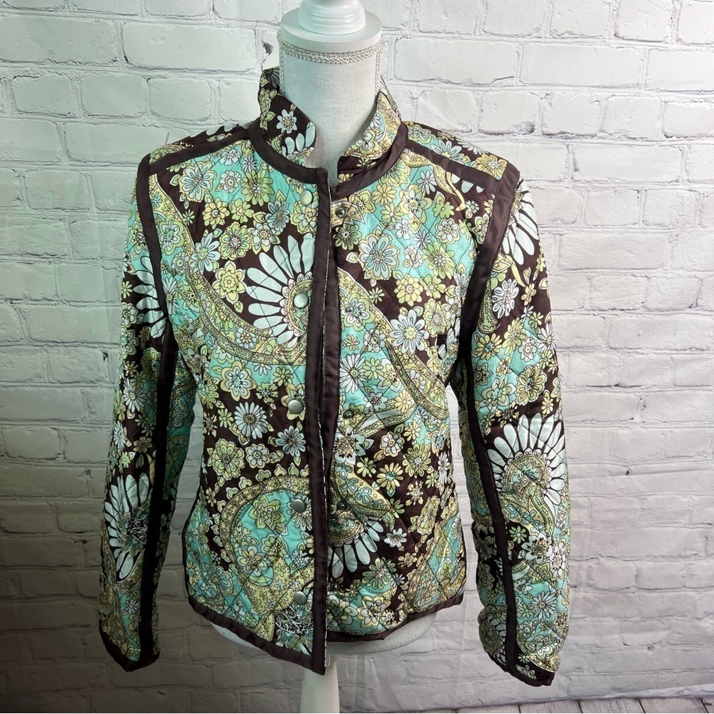 SILKLAND Silk Quilted Blazer Medium